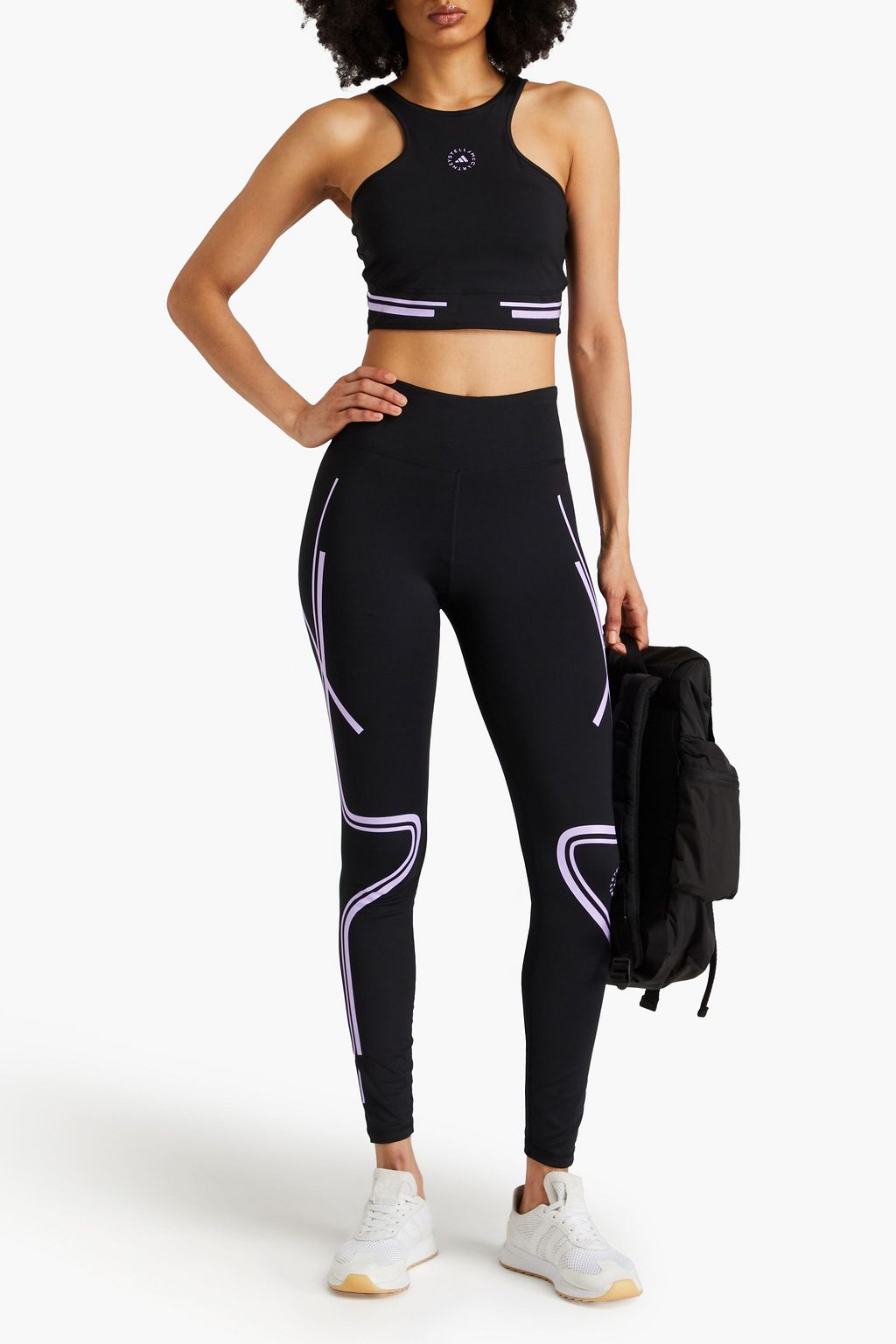 ADIDAS BY STELLA MCCARTNEY ストレッチ スポーツブラ アップリケ付き
