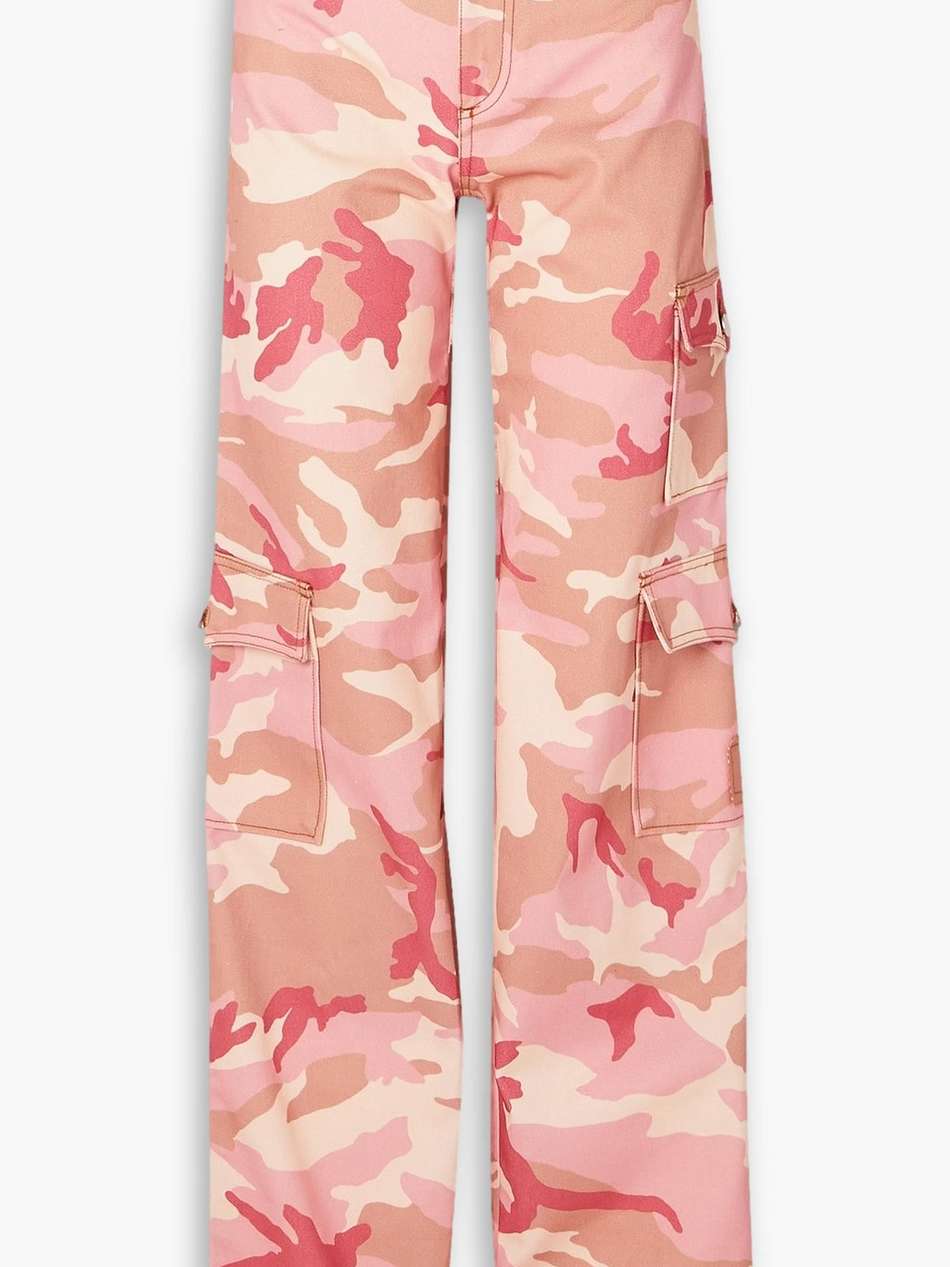camouflage-print cotton-gabardine straight-leg cargo pants
