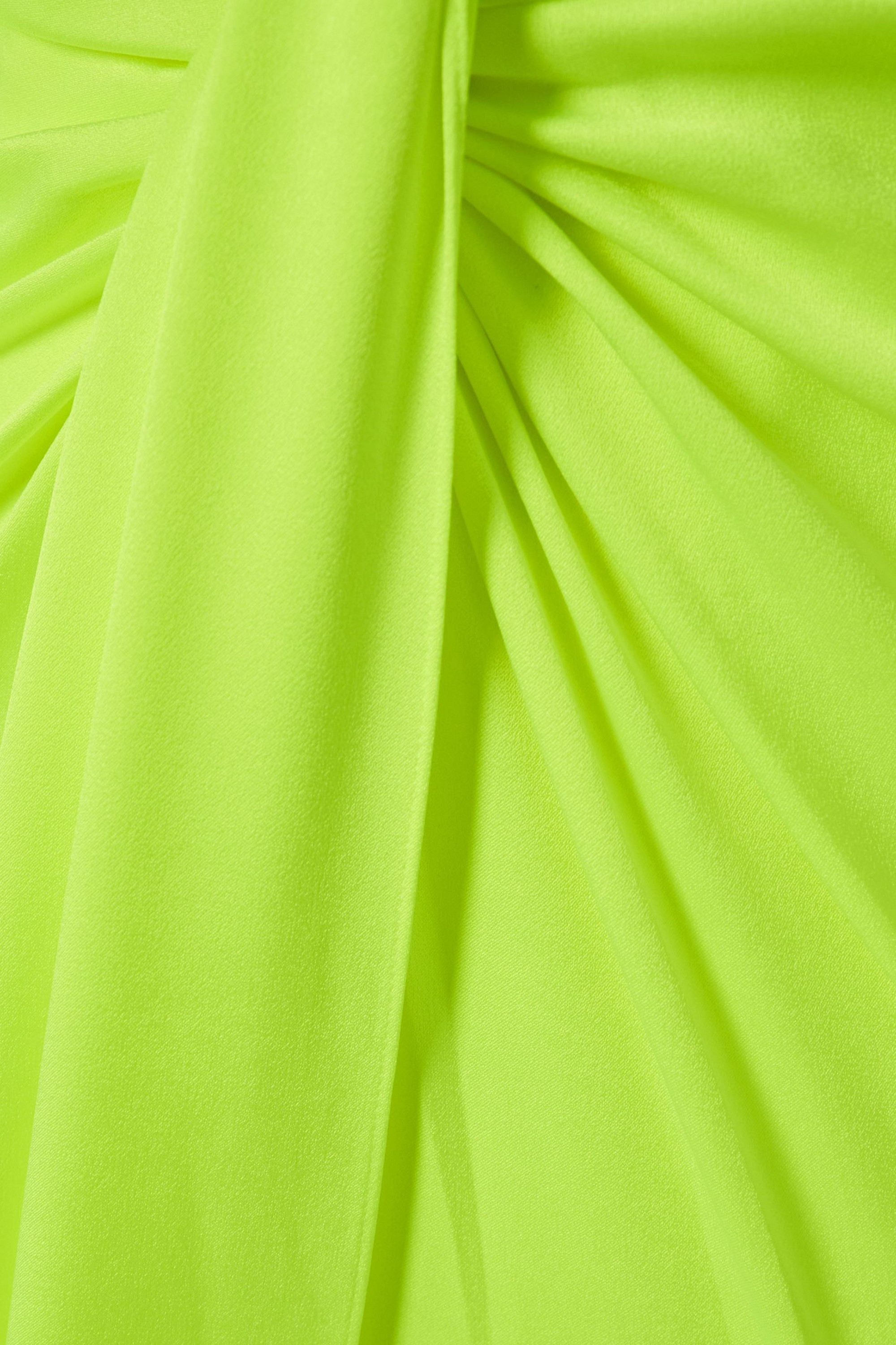 Alex Perry Quinn tie-front satin-crepe gown