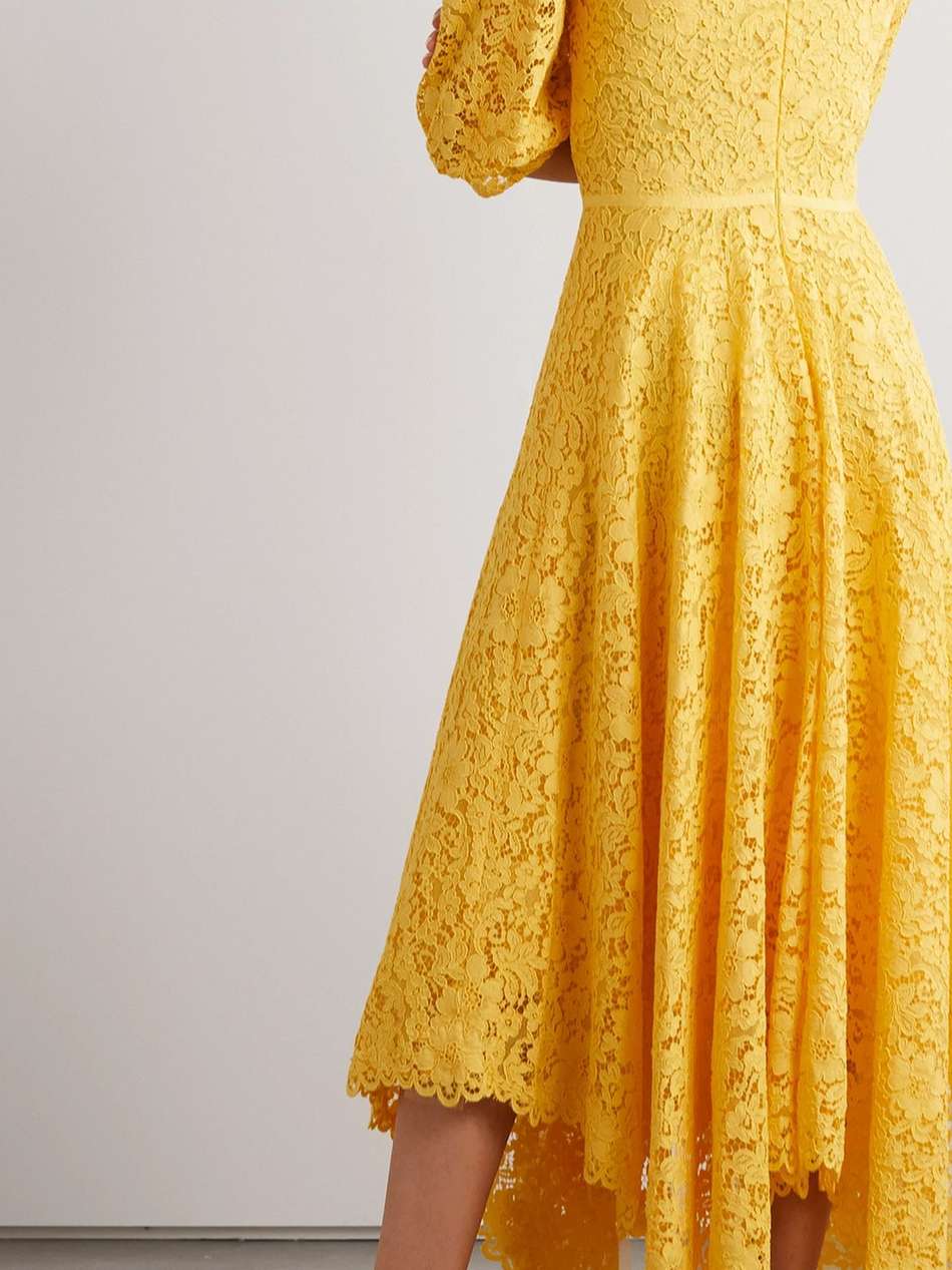 julane asymmetric lace dress