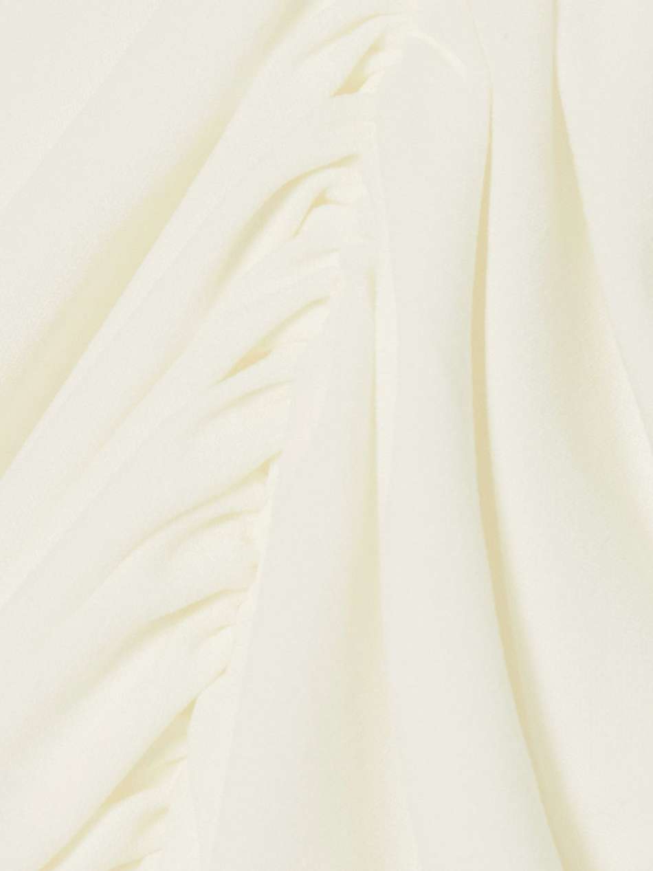 ruched stretch-jersey halterneck gown