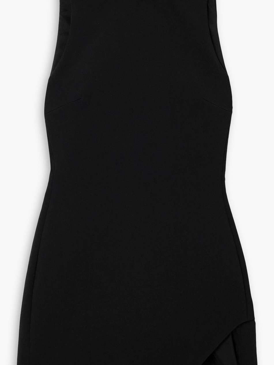 crystal-embellished crepe mini dress