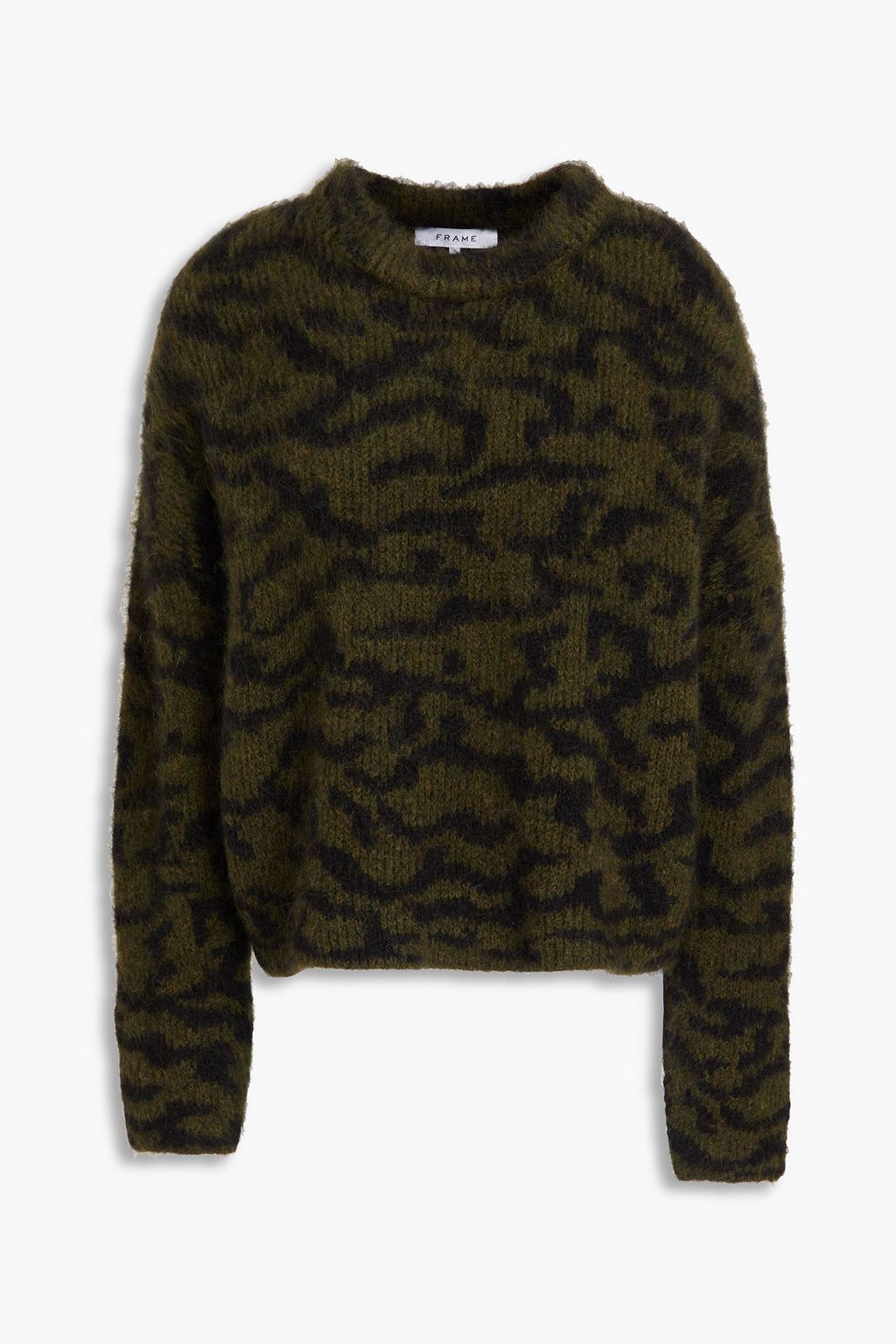 FRAME Jacquard knit sweater THE OUTNET