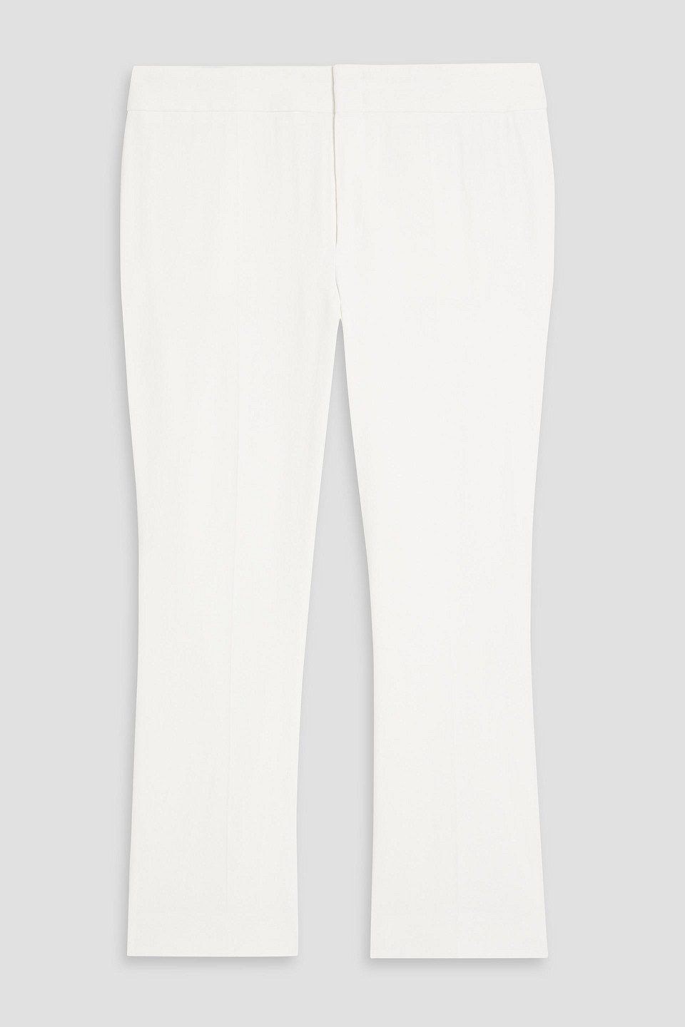 Another Tomorrow Hemp-blend Kick-flare Pants In Off-white
