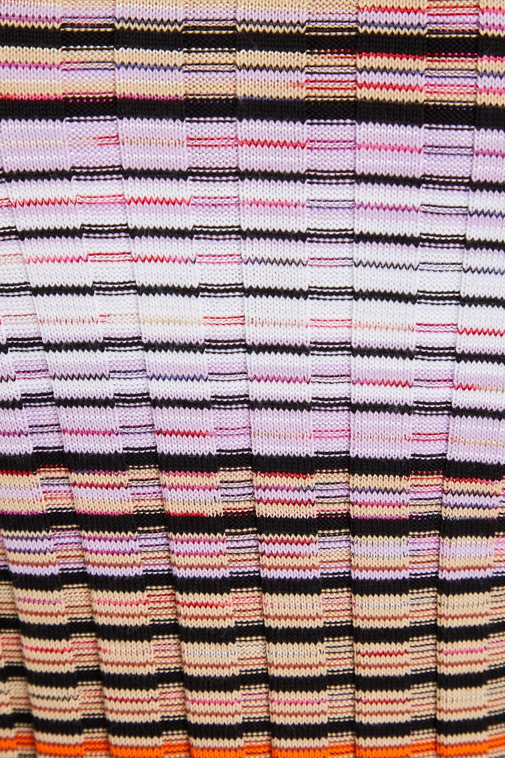 MISSONI بلوزة من نسيج بحبكة مضلّعة وتصميم مخطط