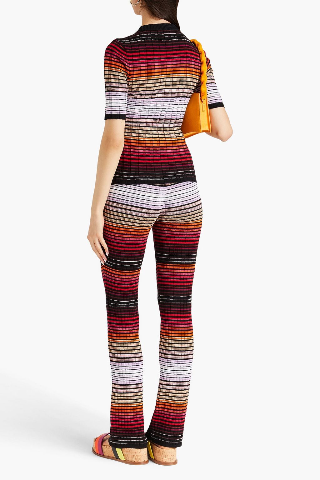 MISSONI بلوزة من نسيج بحبكة مضلّعة وتصميم مخطط