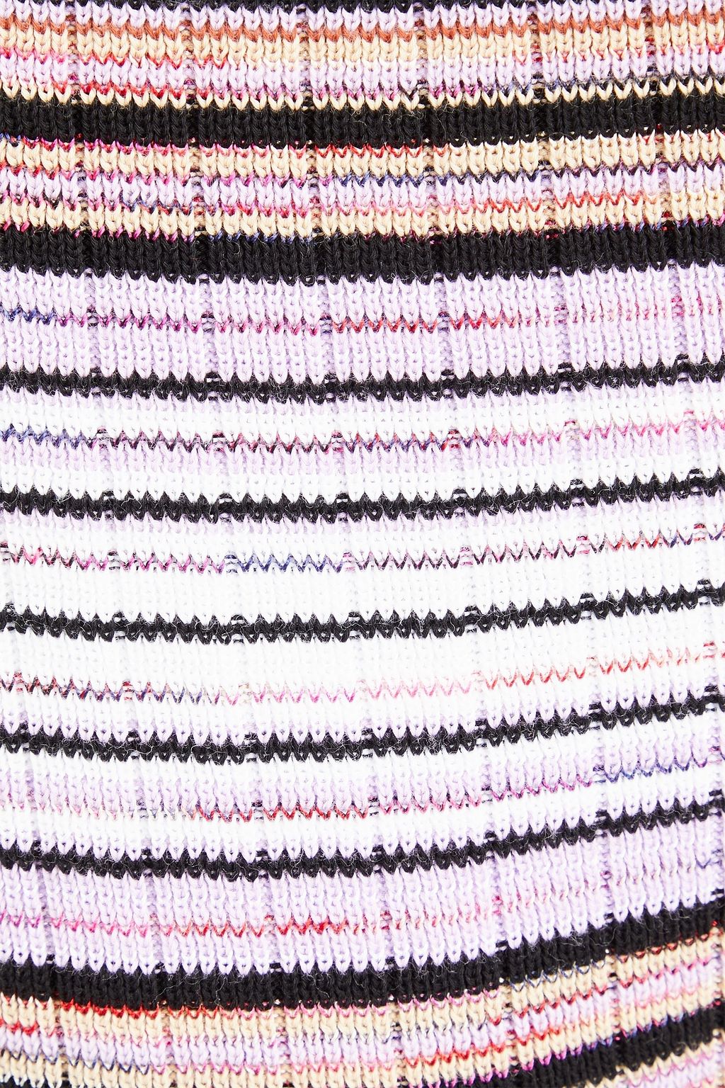 MISSONI بنطلون بقصة بوت كت من نسيج محبوك بتصميم مضلع مخطط