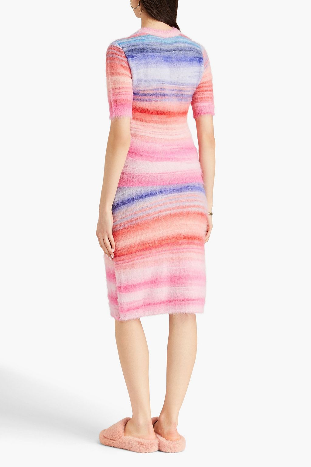 MISSONI بلوزة من مزيج الصوف الممشط بتصميم مخطط
