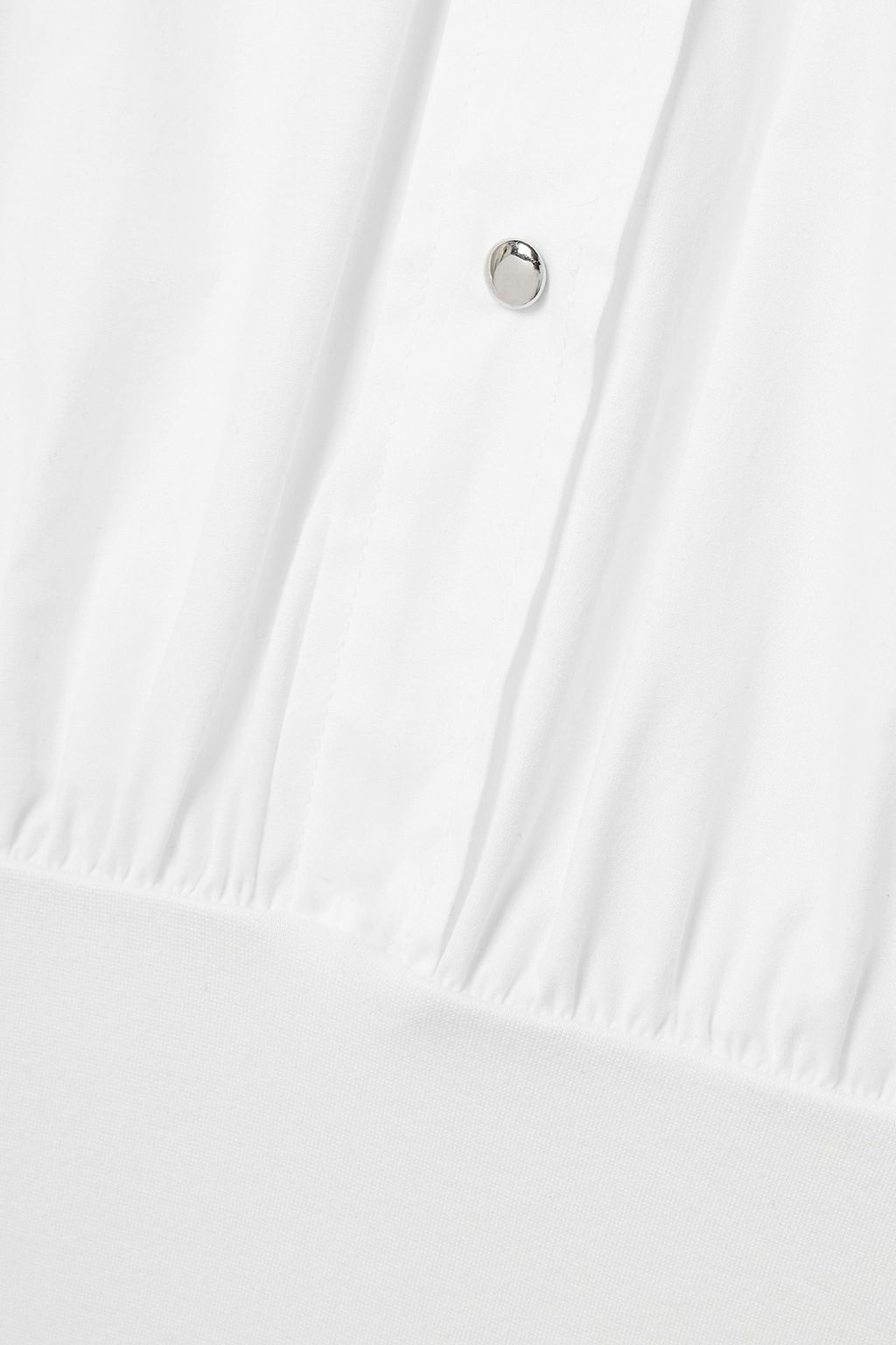 DAVID KOMA Cotton-blend poplin and stretch-jersey bodysuit
