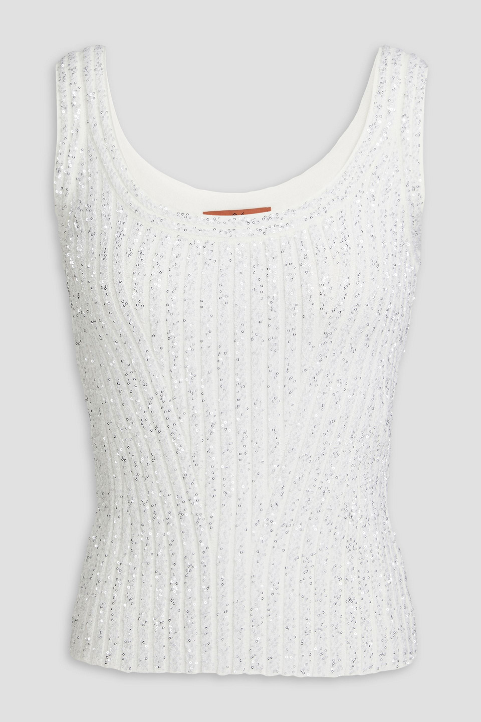 Missoni - Sequin-embellished ribbed-knit tank - White - IT 44