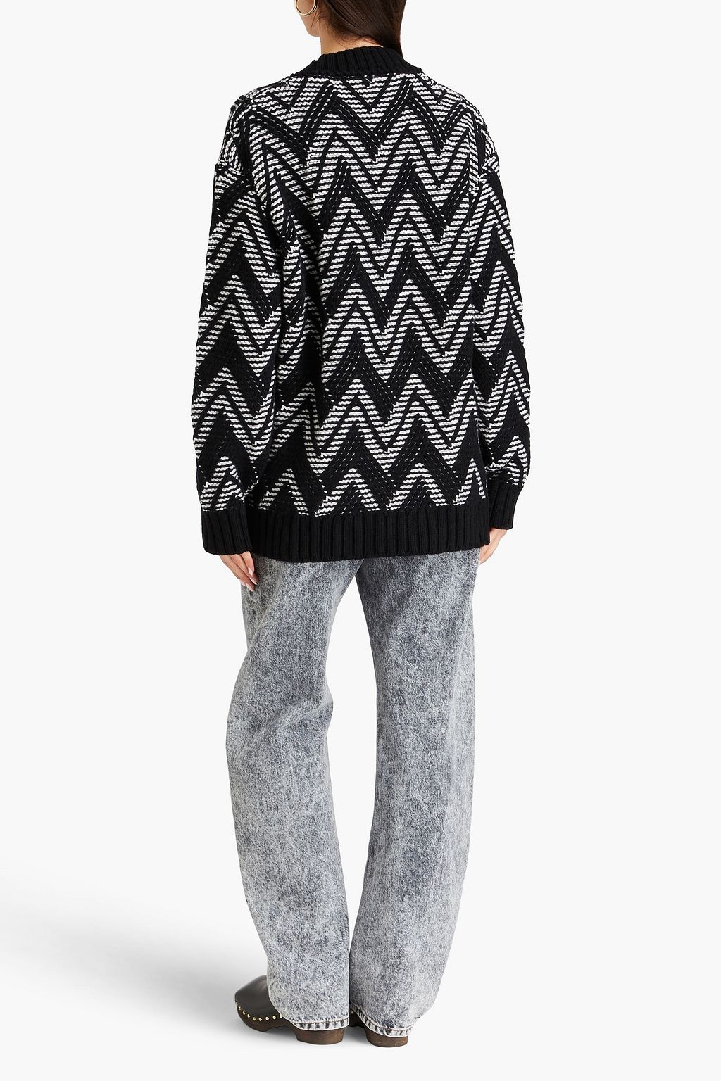 MISSONI كارديغان من الصوف بحبكة الجاكار