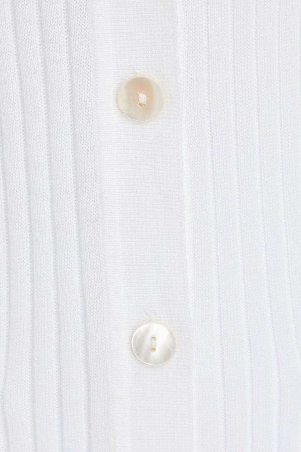 COTTON BY AUTUMN CASHMERE Cardigan aus gerippter Baumwolle