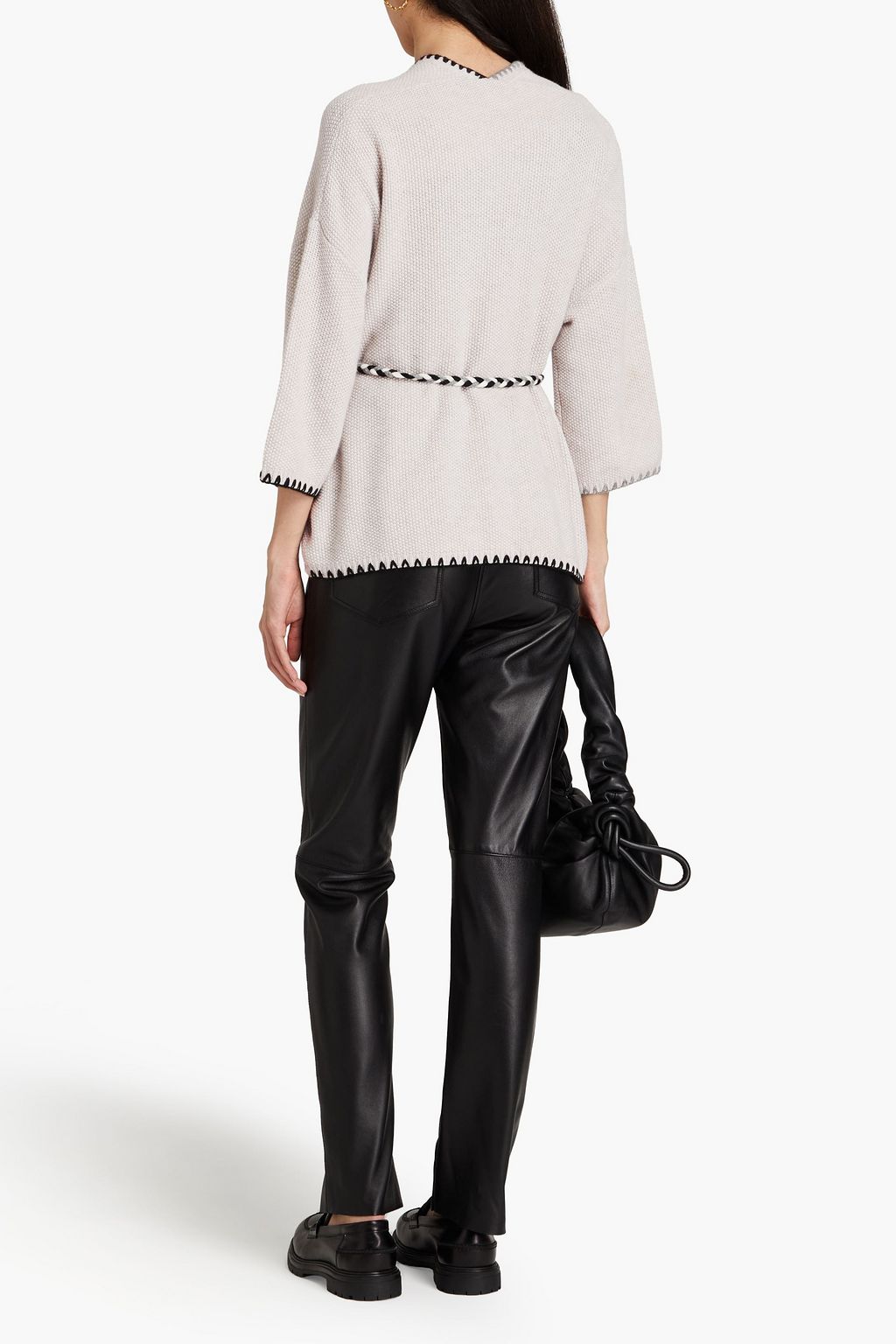 AUTUMN CASHMERE كارديغان من الكشمير بنسيج محبوك بنمط وافل