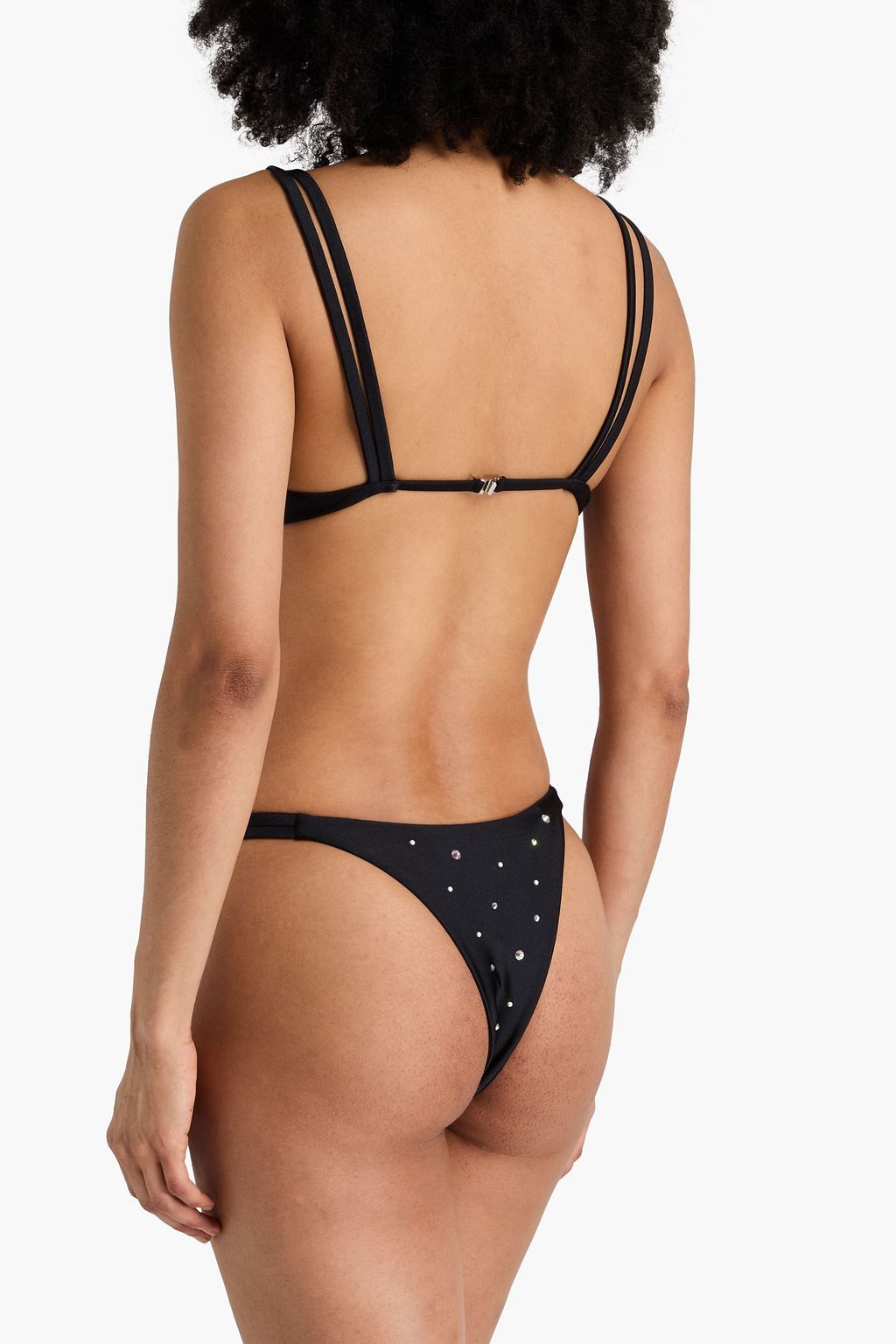ALESSANDRA RICH Crystal-embellished underwired bikini