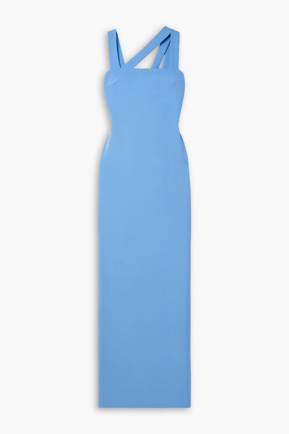 Et Ochs River Stretch-crepe Gown In Light Blue