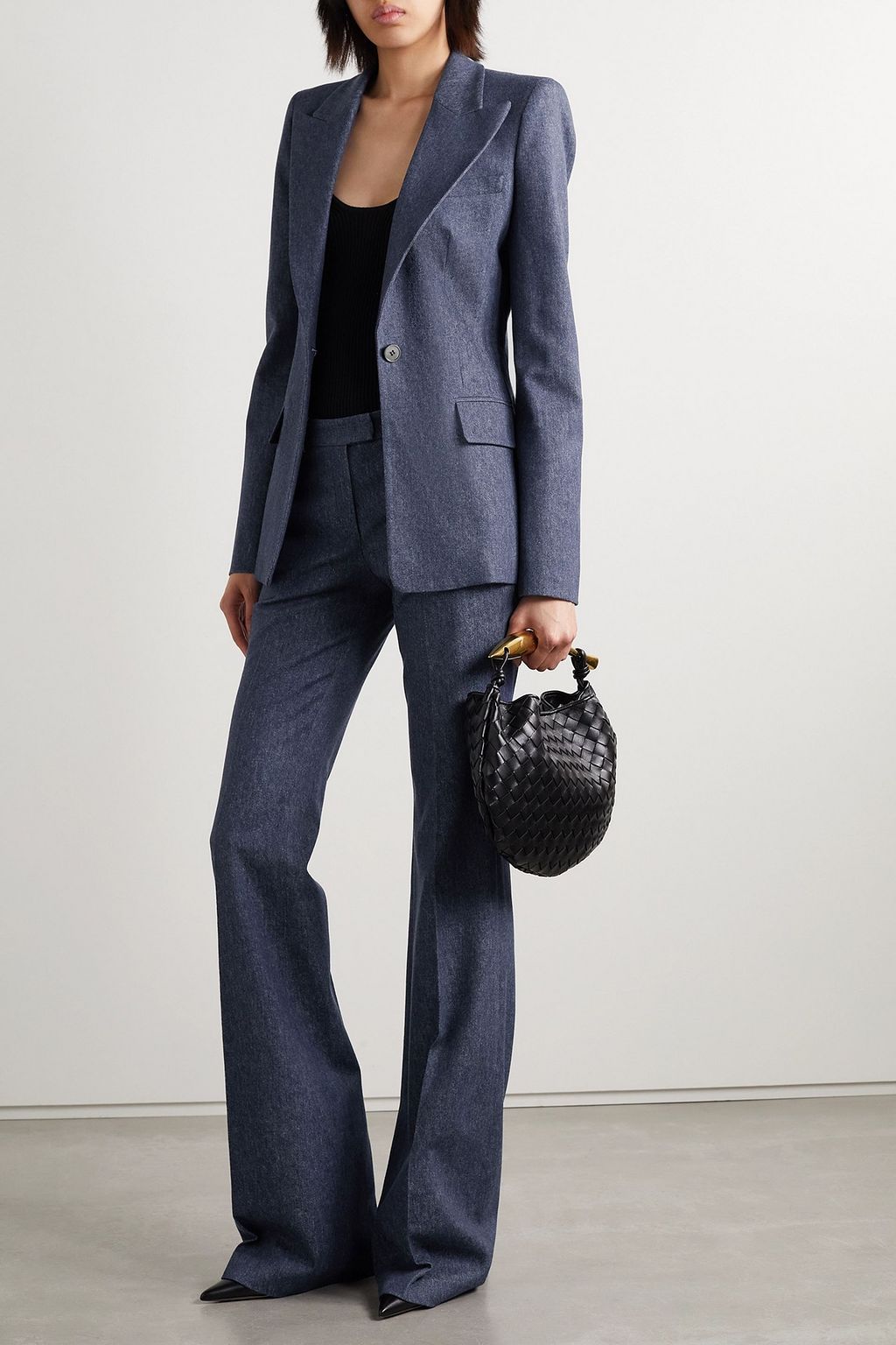 MICHAEL KORS COLLECTION Georgina stretch wool, cotton and cashmere-blend twill blazer