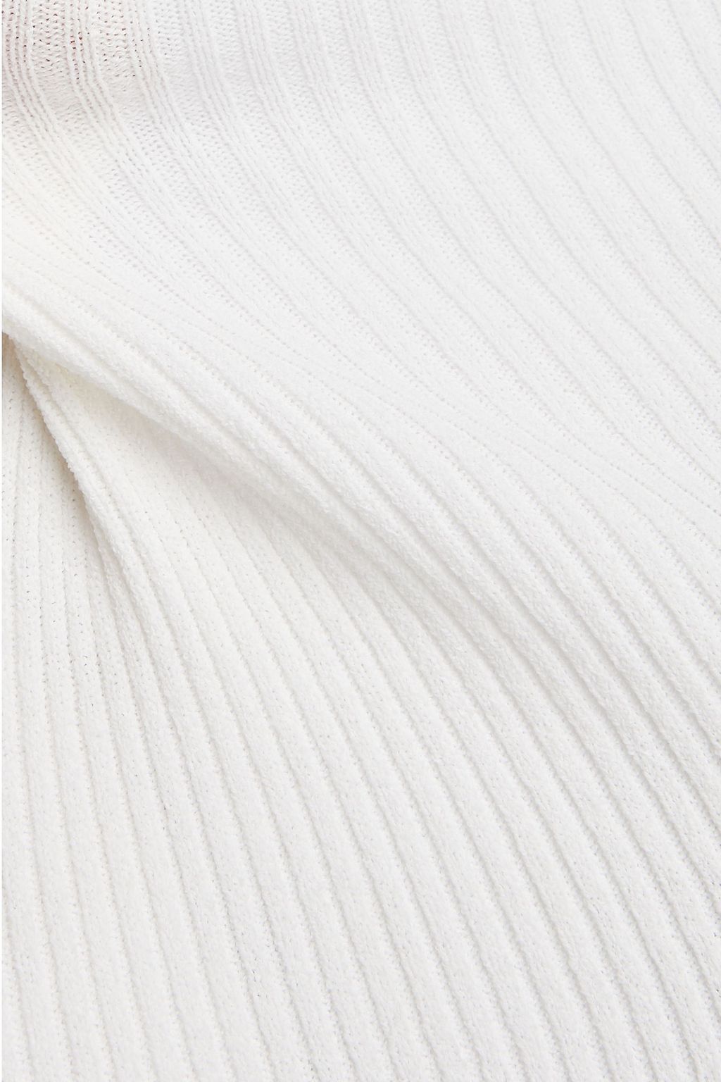 AUTUMN CASHMERE بلوزة بحبكة مضلّعة ومزينة بفتحات