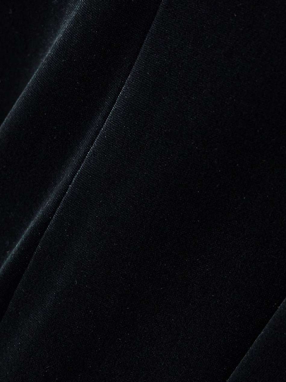 liza stretch-velvet gown