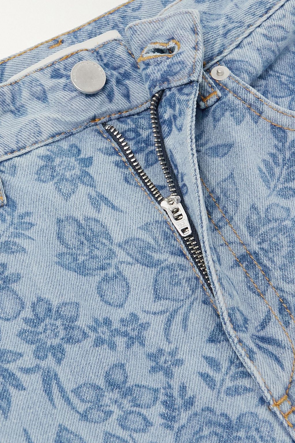 ALESSANDRA RICH Floral-print wide-leg jeans