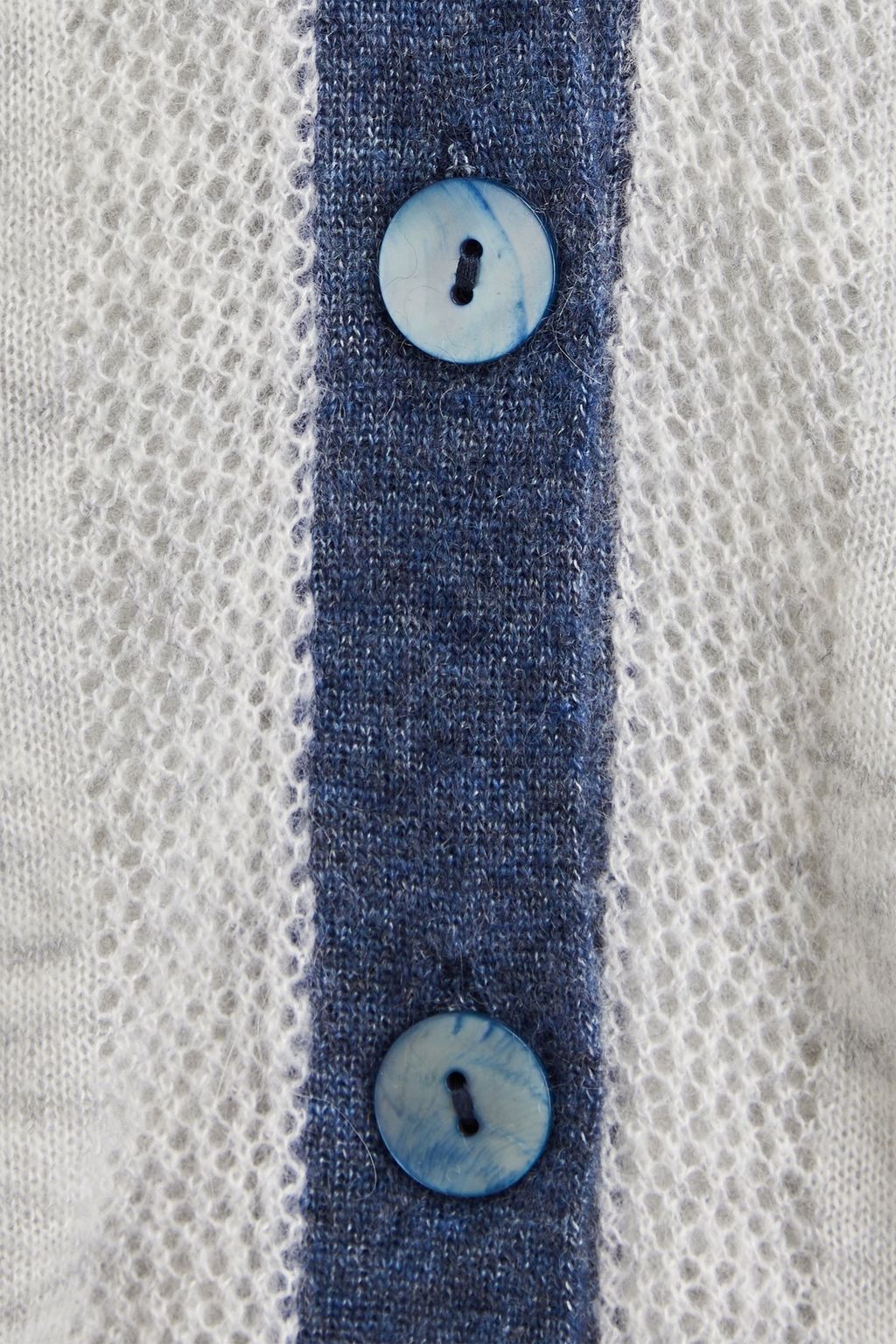 AUTUMN CASHMERE كارديغان من مزيج الحرير والكشمير بأقسام متباينة الألوان