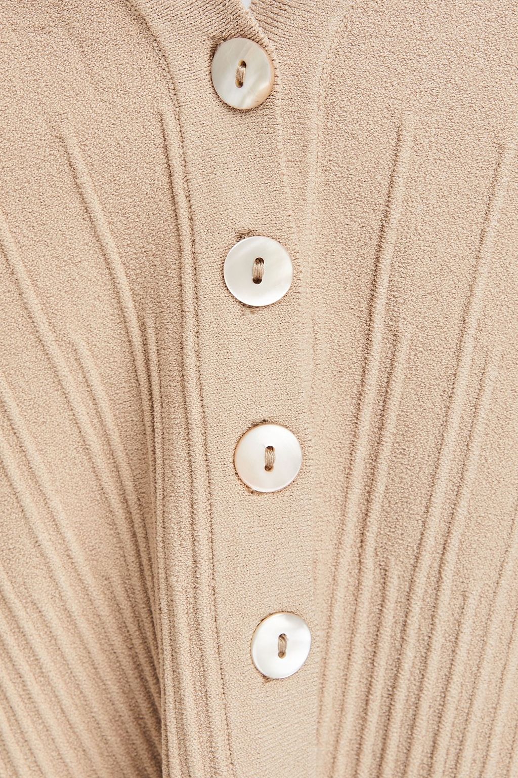 AUTUMN CASHMERE كارديغان محبوك مزين بثنيات رفيعة