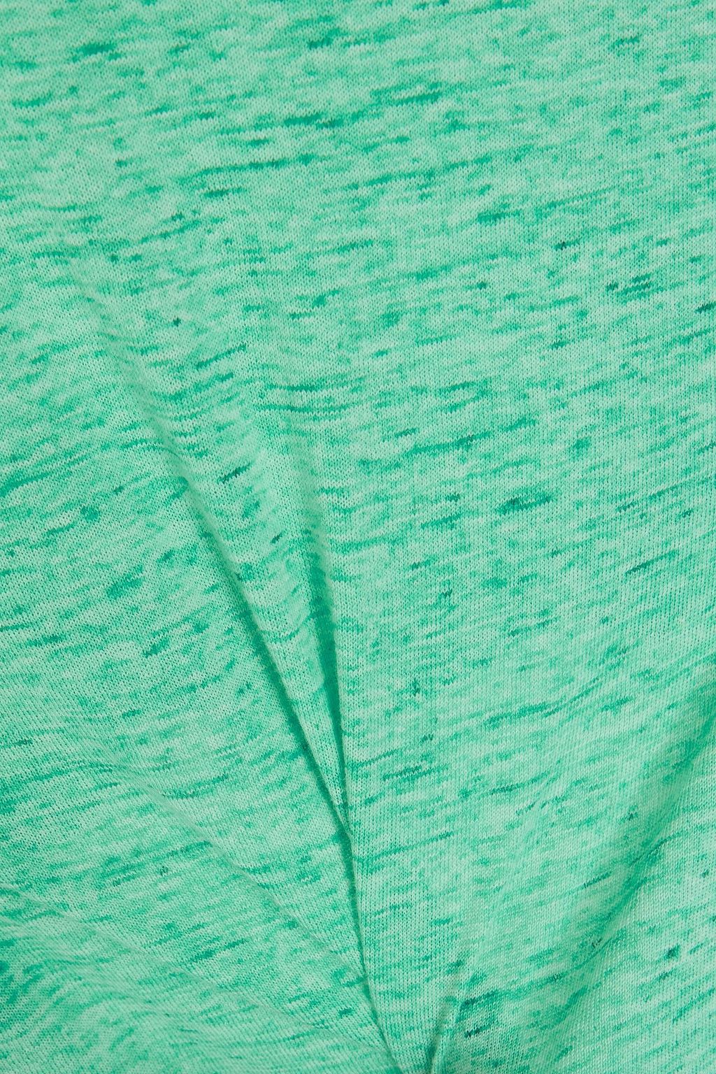 COTTON BY AUTUMN CASHMERE تي شيرت من الجيرسي القطني المتعرج مع أجزاء مقصوصة