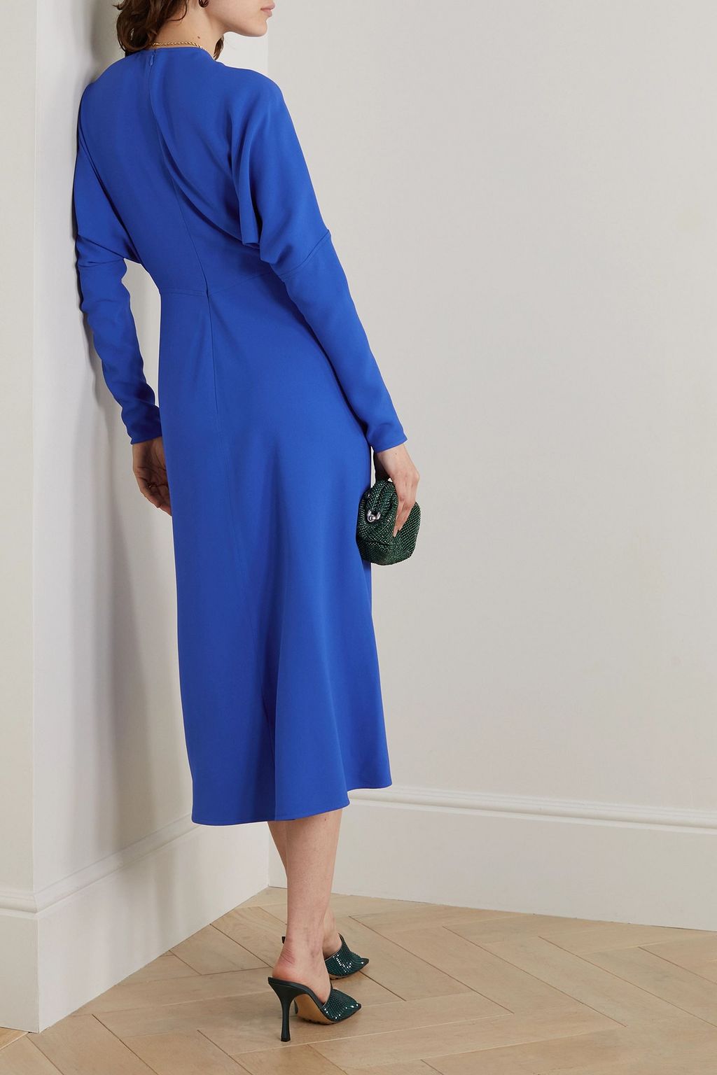 VICTORIA BECKHAM Crepe midi dress