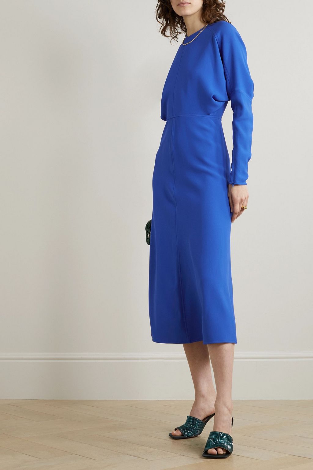VICTORIA BECKHAM Crepe midi dress