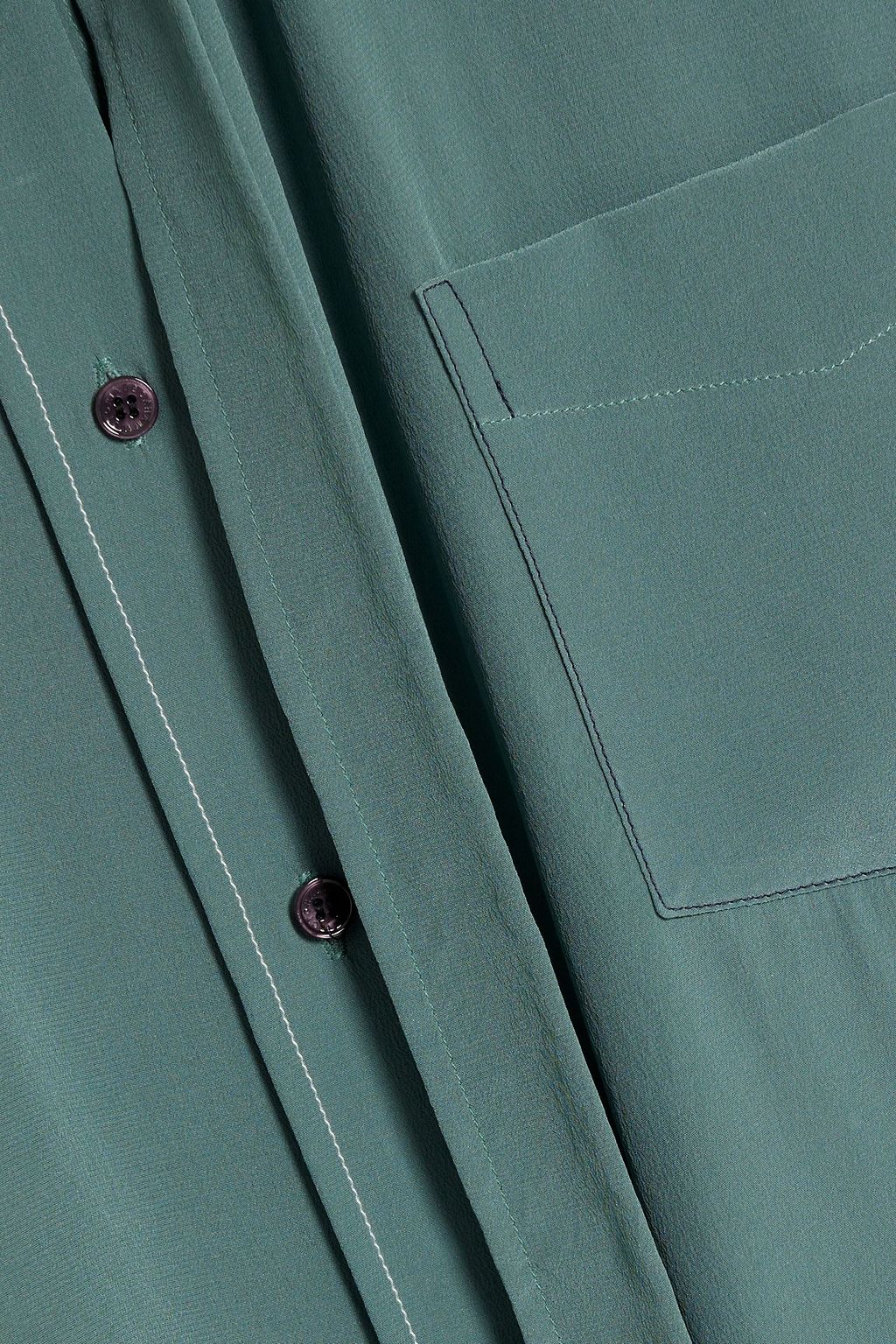 VICTORIA BECKHAM Layered silk crepe de chine blouse