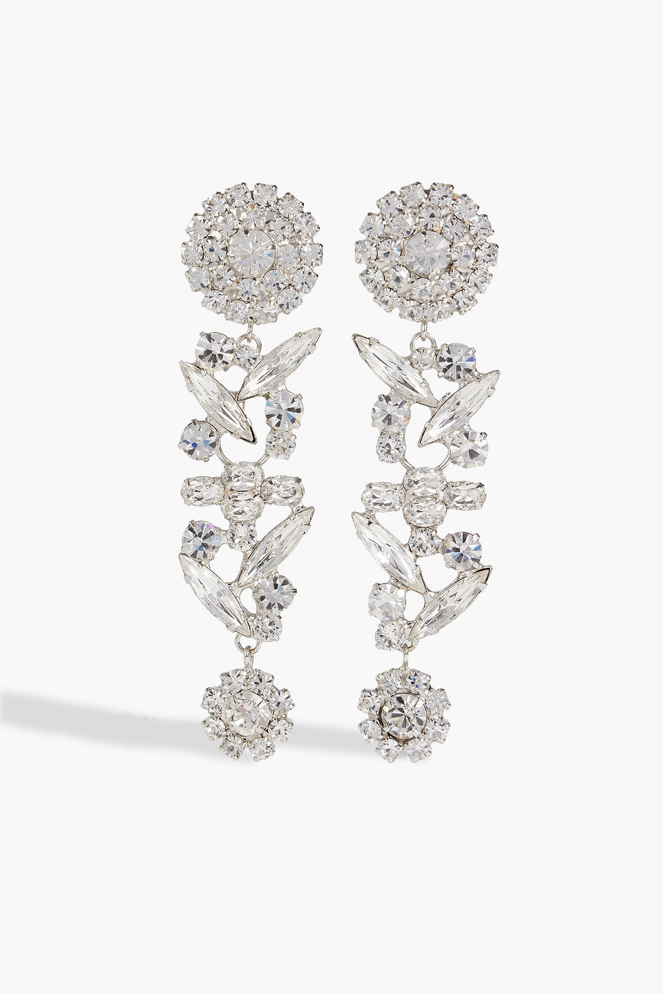 Larissa silver-tone crystal earrings