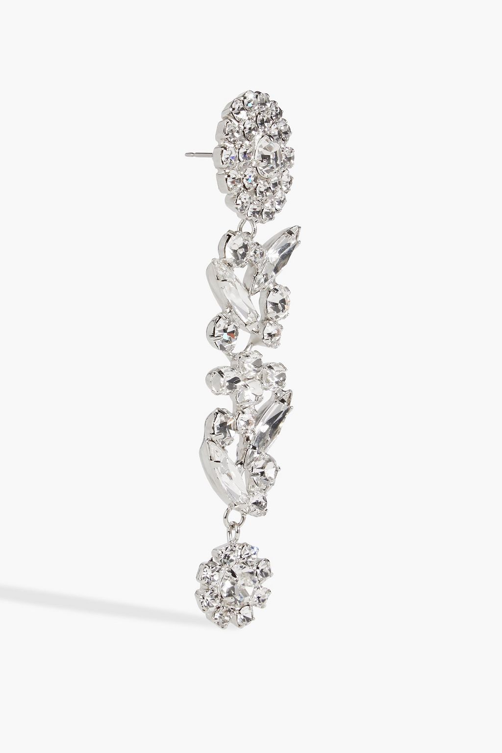 JENNIFER BEHR Larissa silver-tone crystal earrings