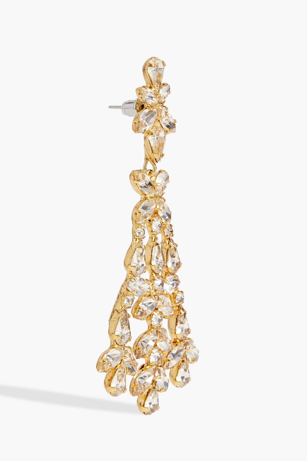 JENNIFER BEHR Parthenia gold-tone crystal earrings