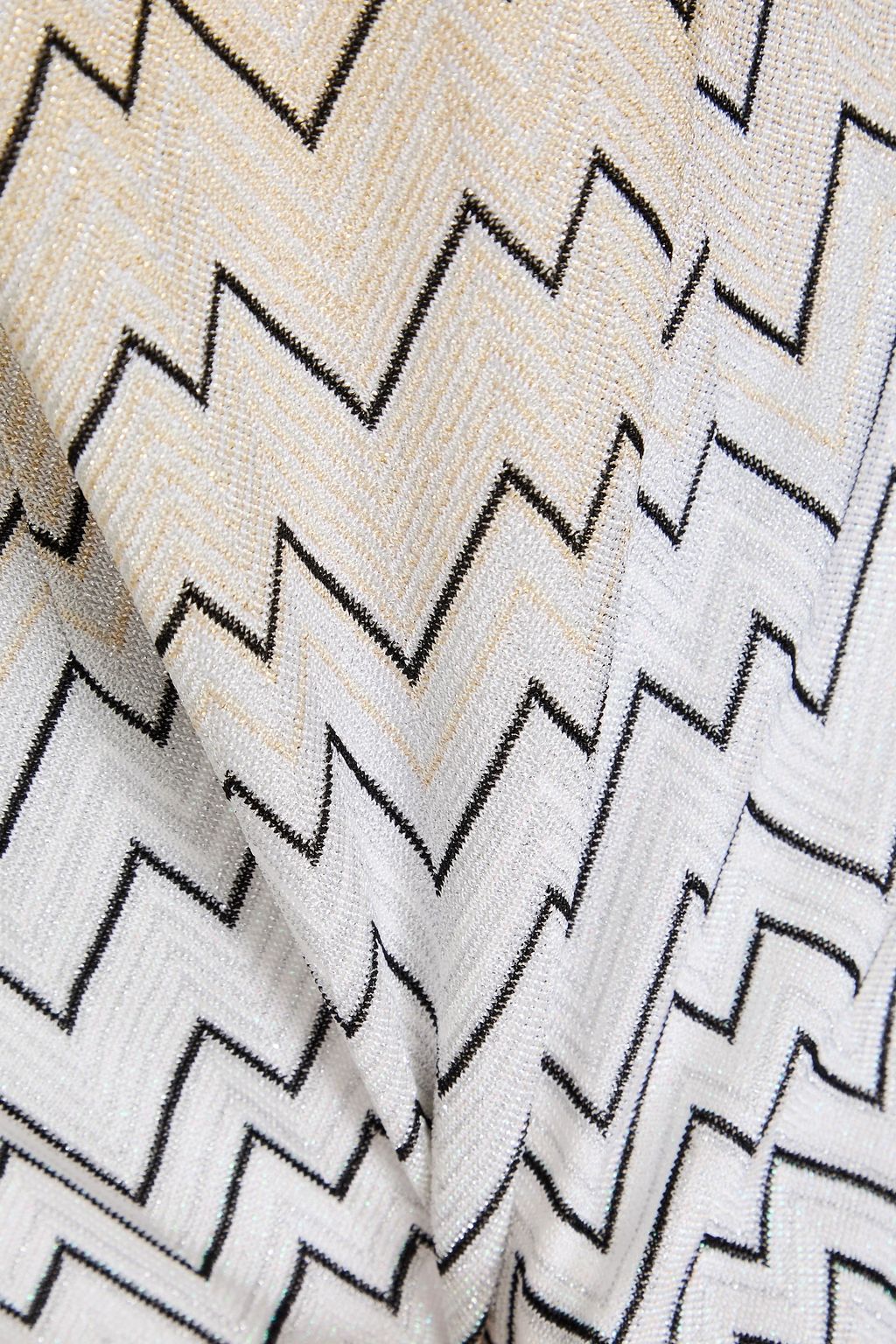 MISSONI 메탈릭 니트 미디 드레스