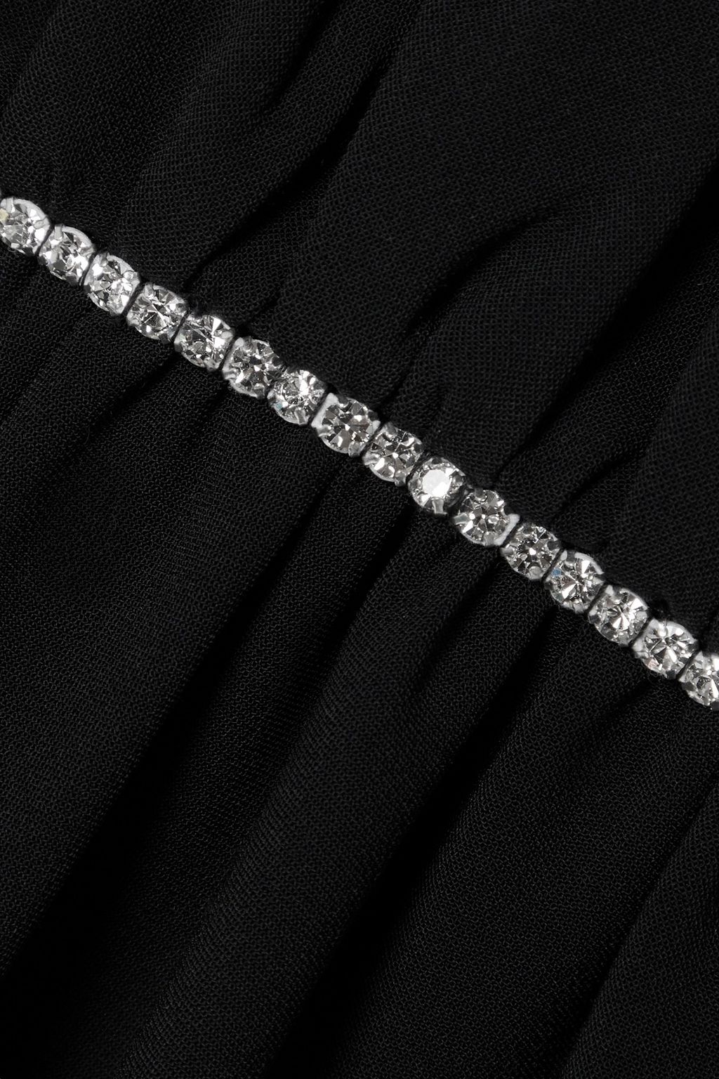 RODARTE فستان سهرة بأسلوب الكاب من الكريب المزركش بالكريستال