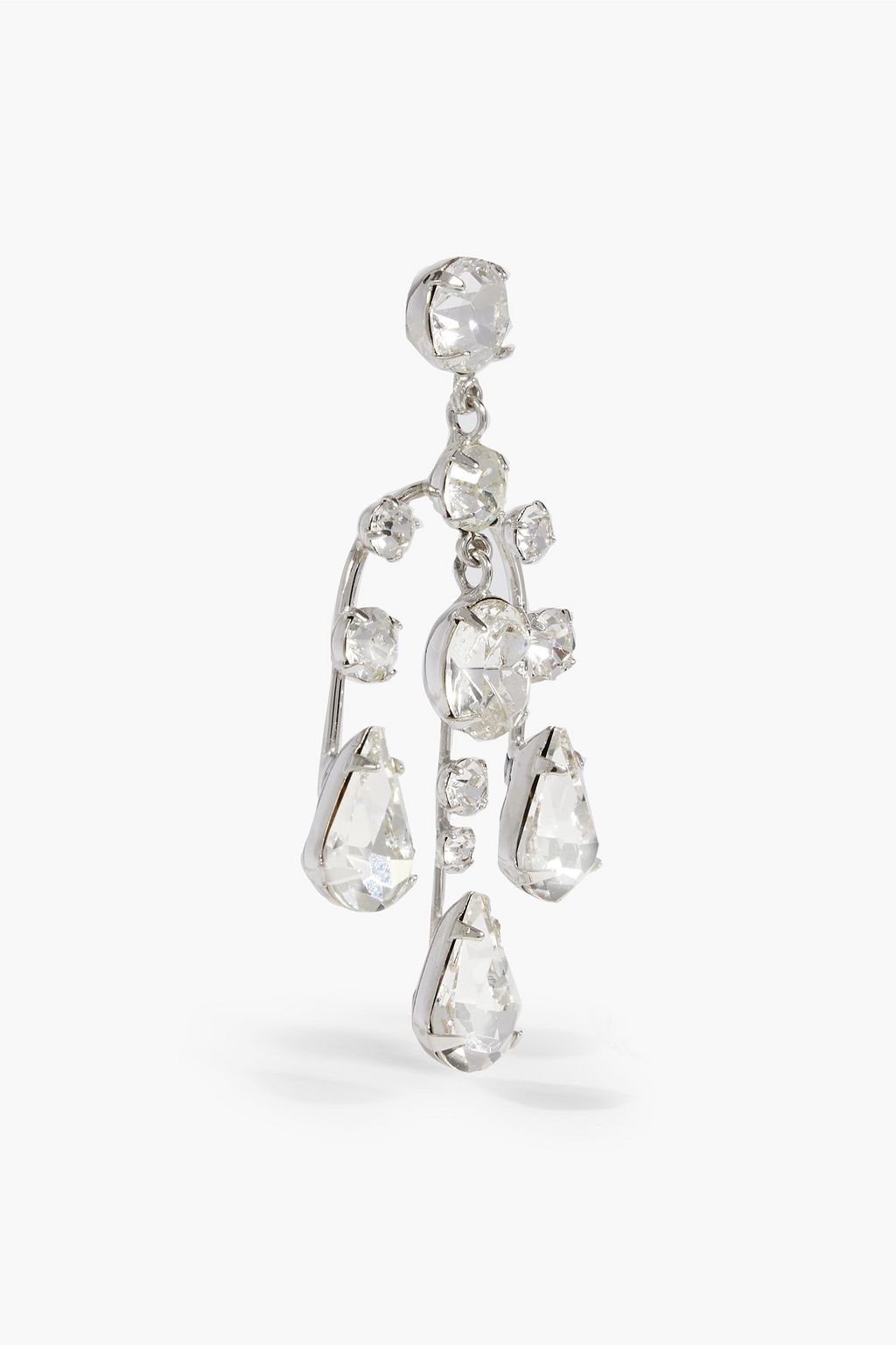 JENNIFER BEHR Staci silver-tone crystal earrings