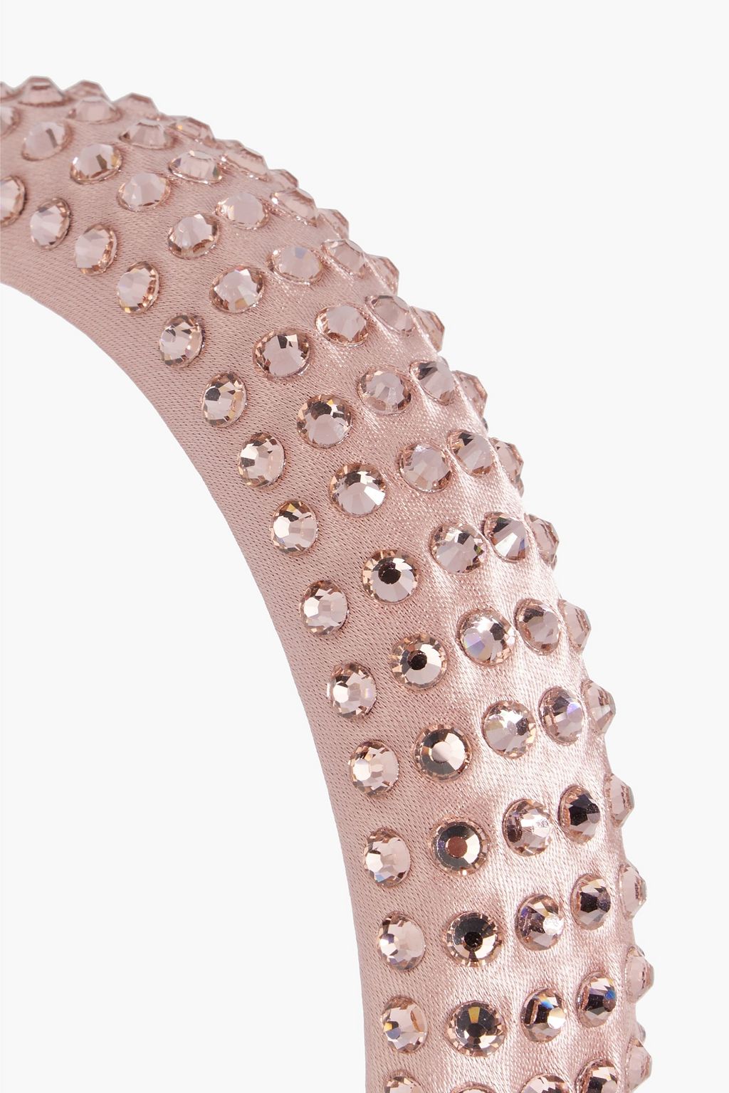 JENNIFER BEHR Christelle crystal-embellished padded satin headband