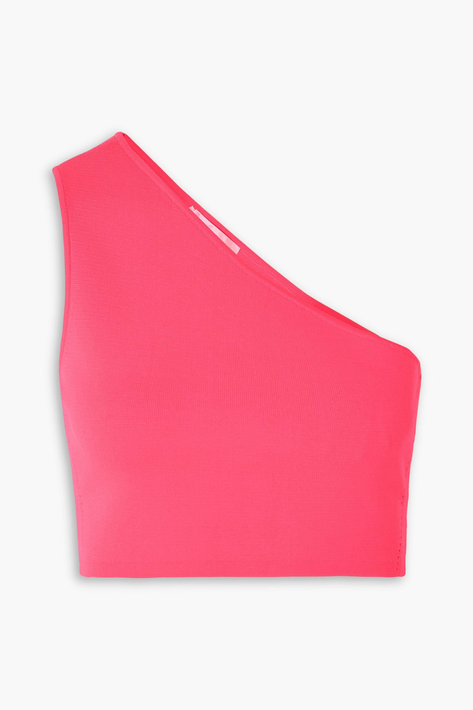 Victoria Beckham Vb Body One-shoulder Cropped Top In Bright Pink