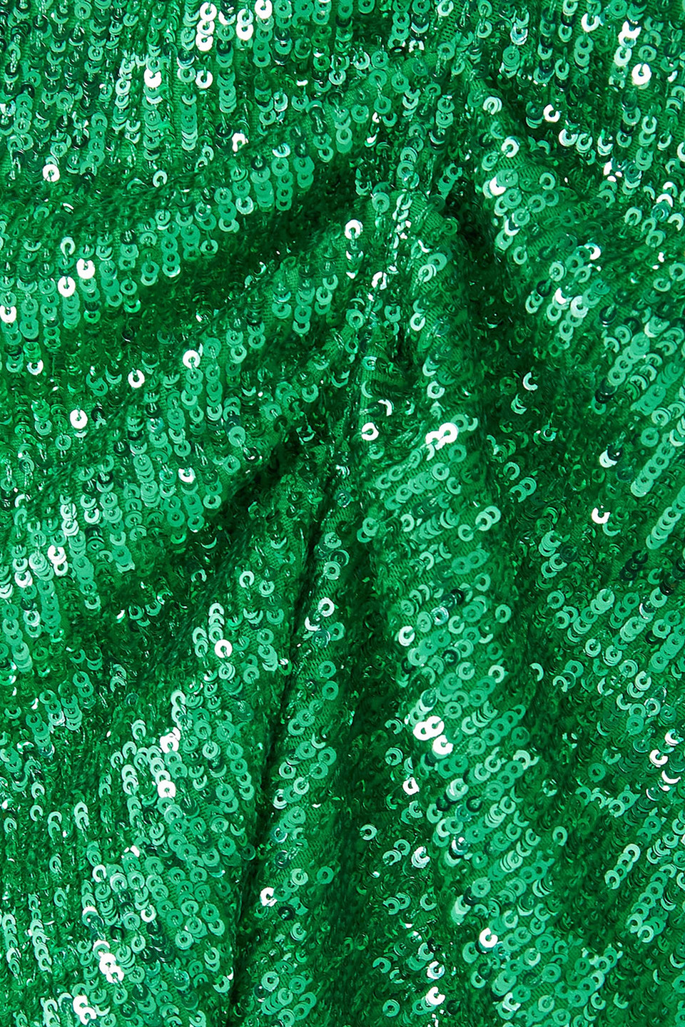 DIMA AYAD ASYMMETRIC CAPE-EFFECT CREPE AND SEQUINED TULLE GOWN