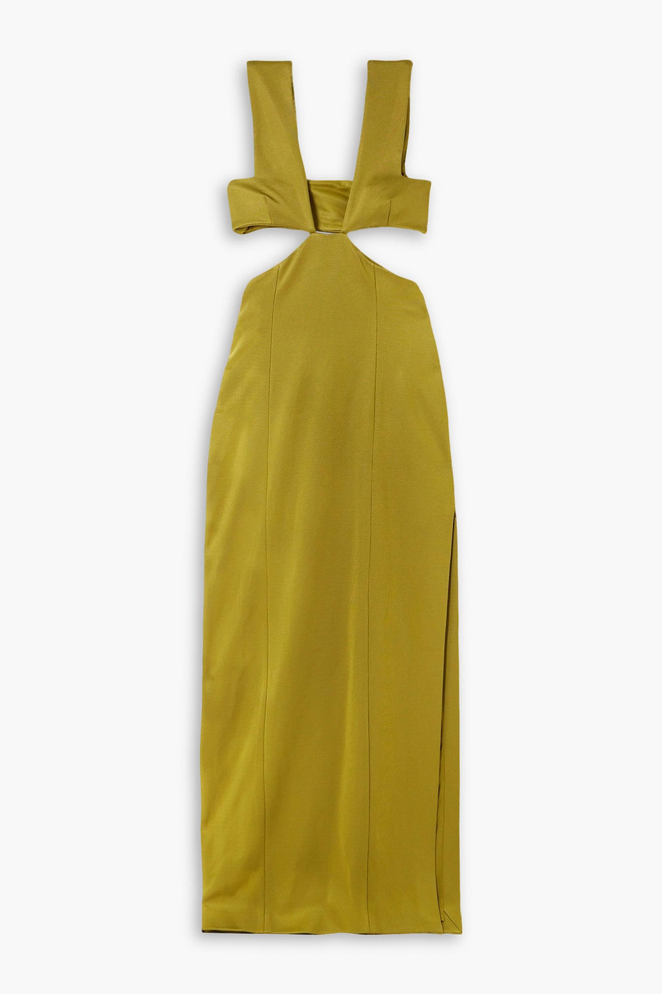 Cutout stretch-knit maxi dress