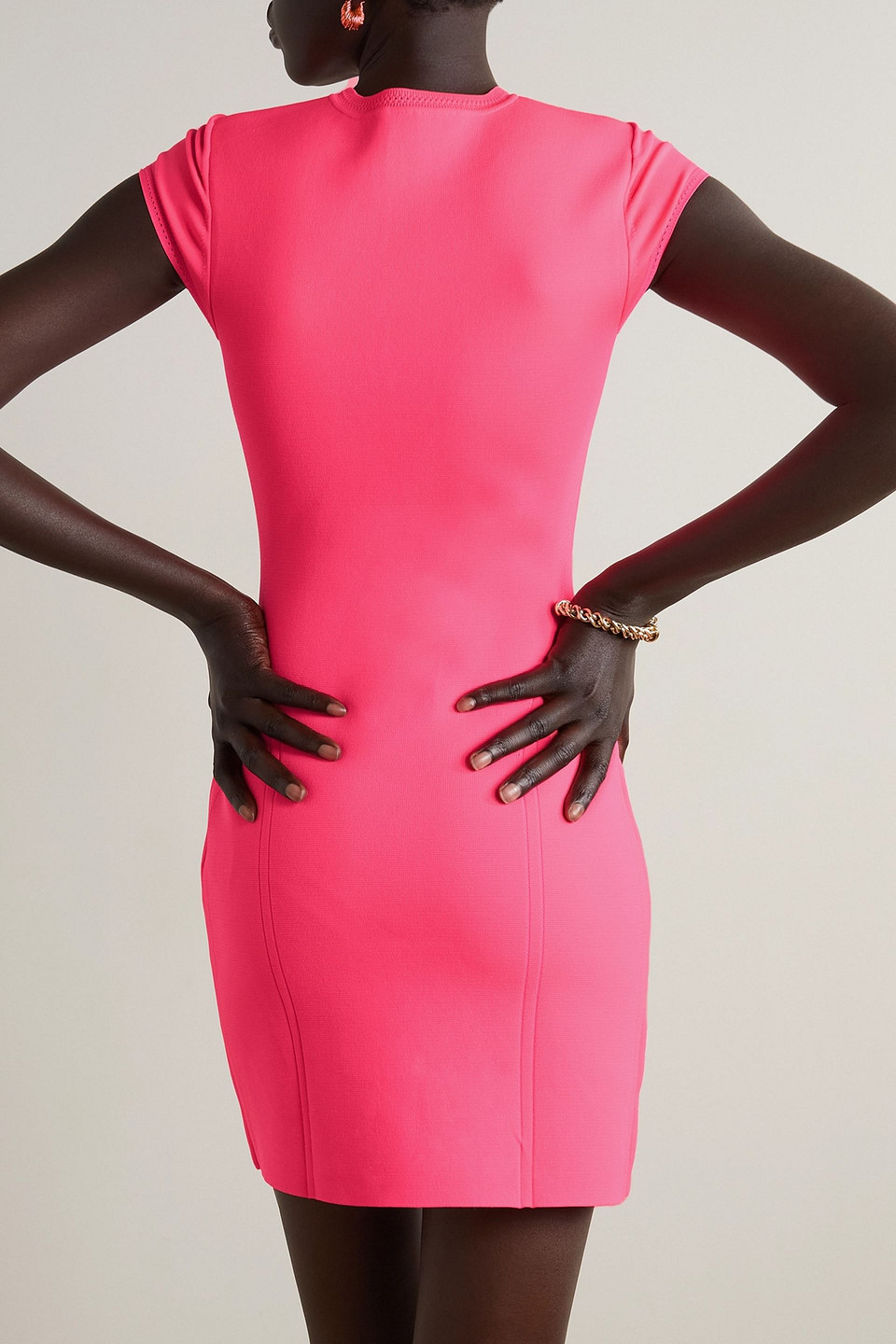 VICTORIA BECKHAM STRETCH-KNIT MINI DRESS