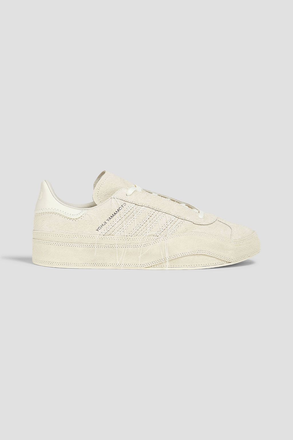 Y 3 Gazelle embroidered suede sneakers THE OUTNET
