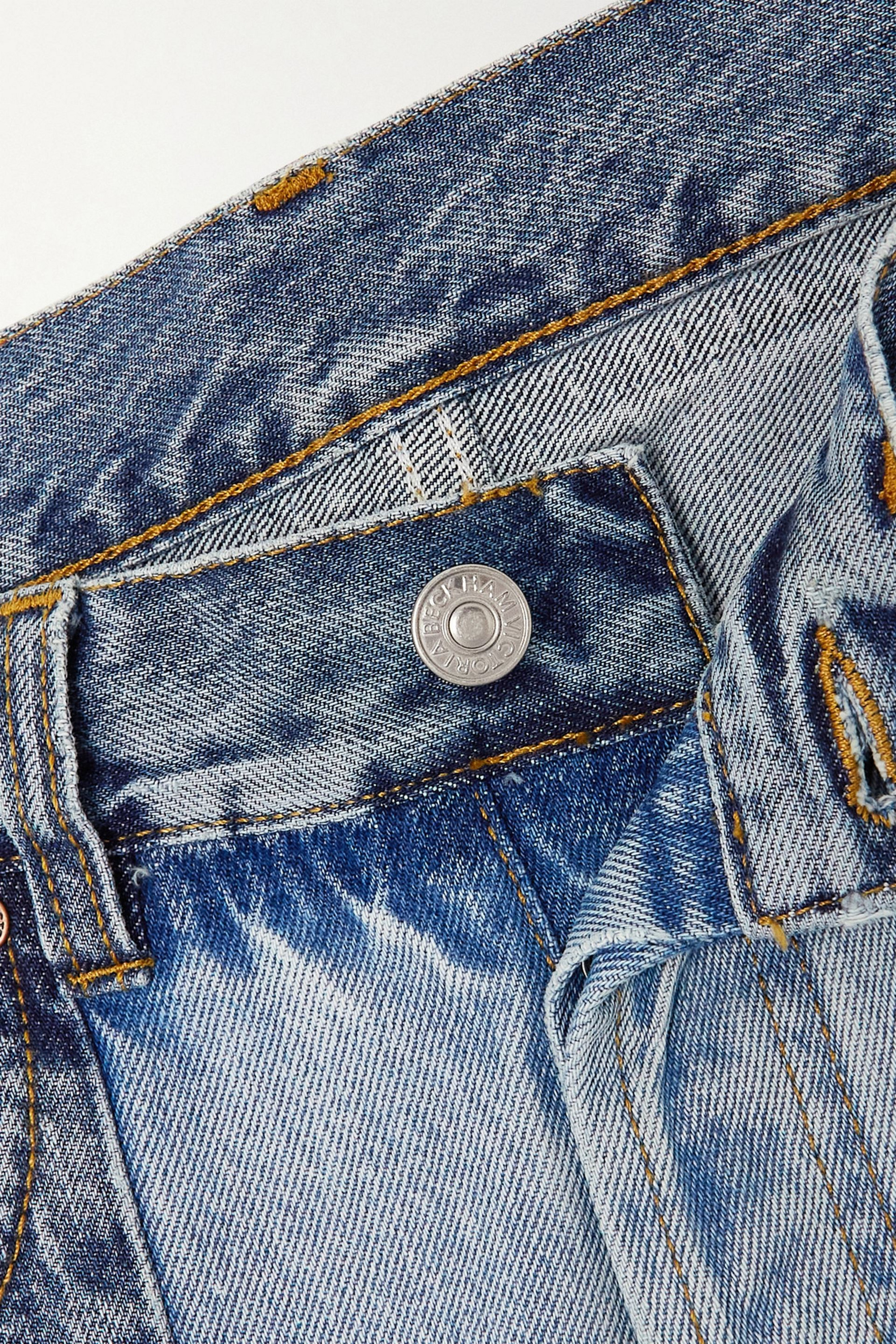 Victoria Beckham Victoria patchwork mid-rise jeans