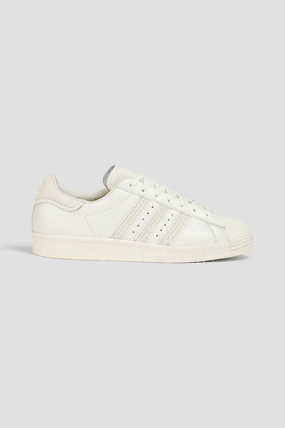 Superstar embroidered leather sneakers