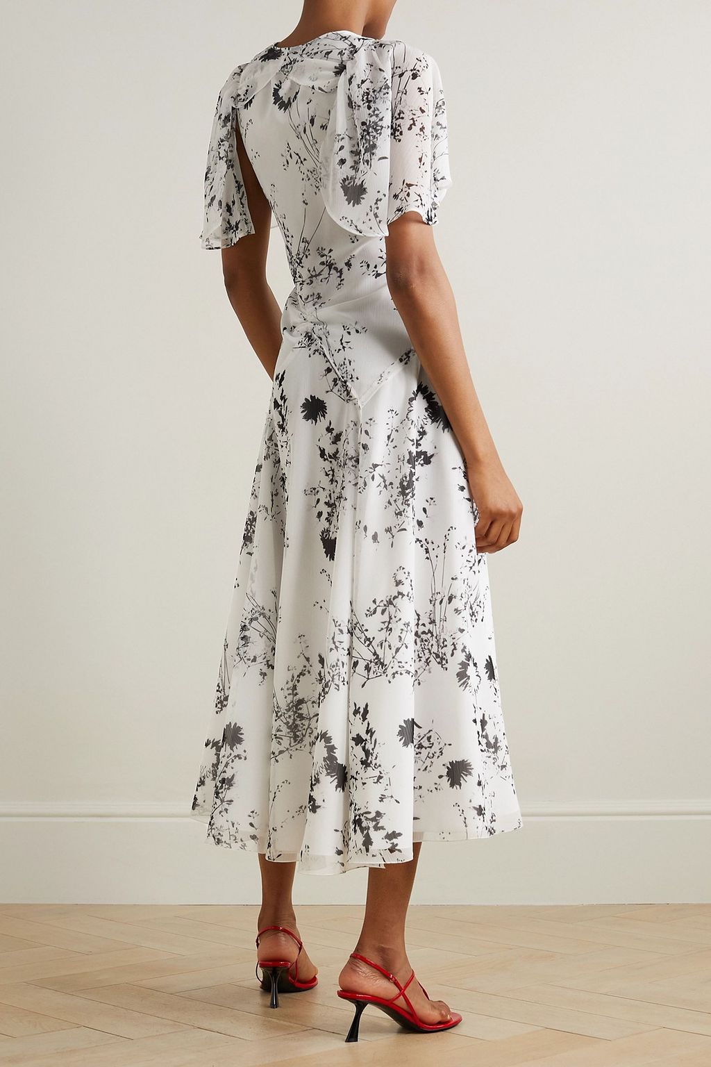 Victoria beckham floral dress clearance