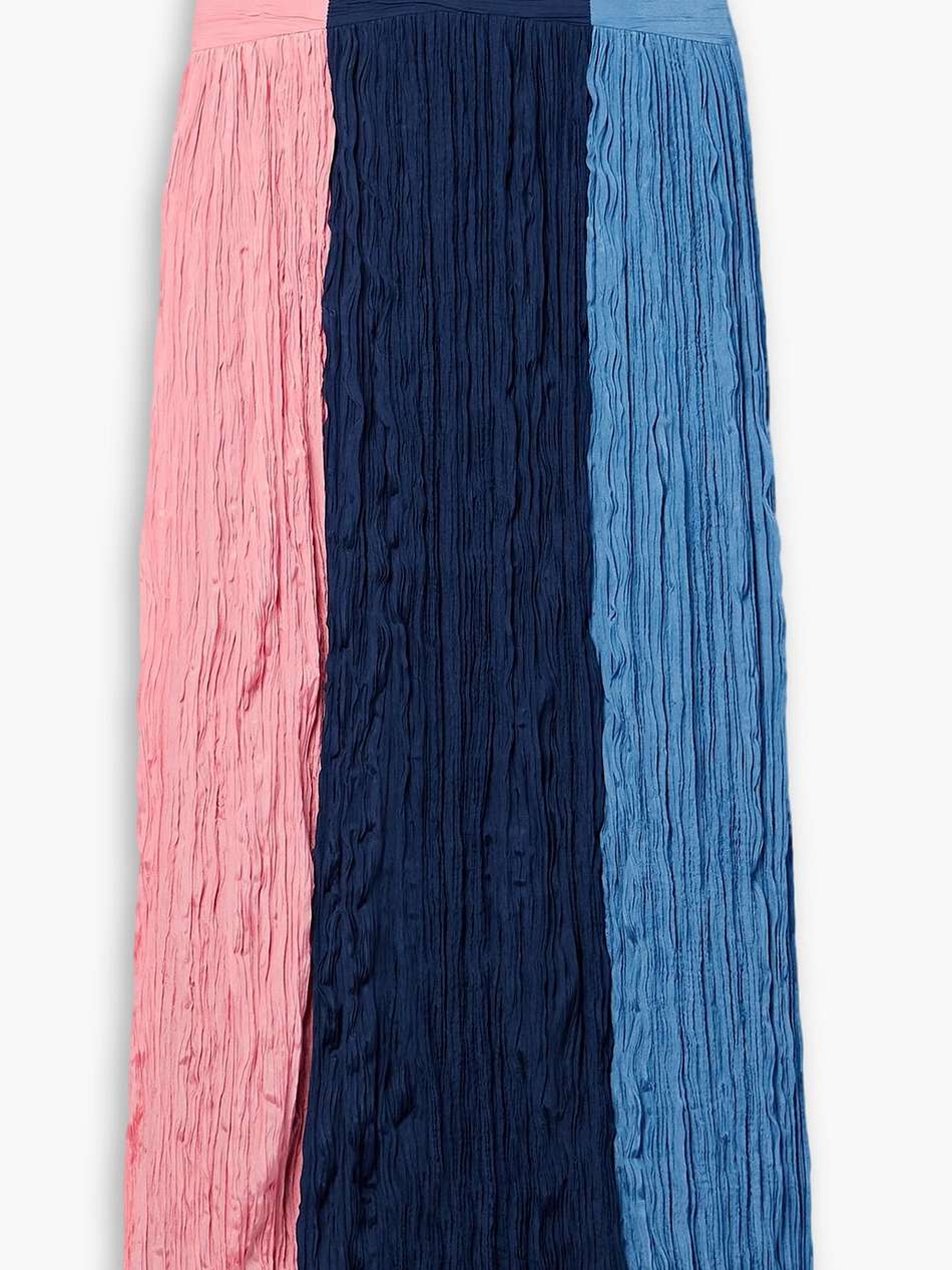 milo color-block crepon maxi skirt