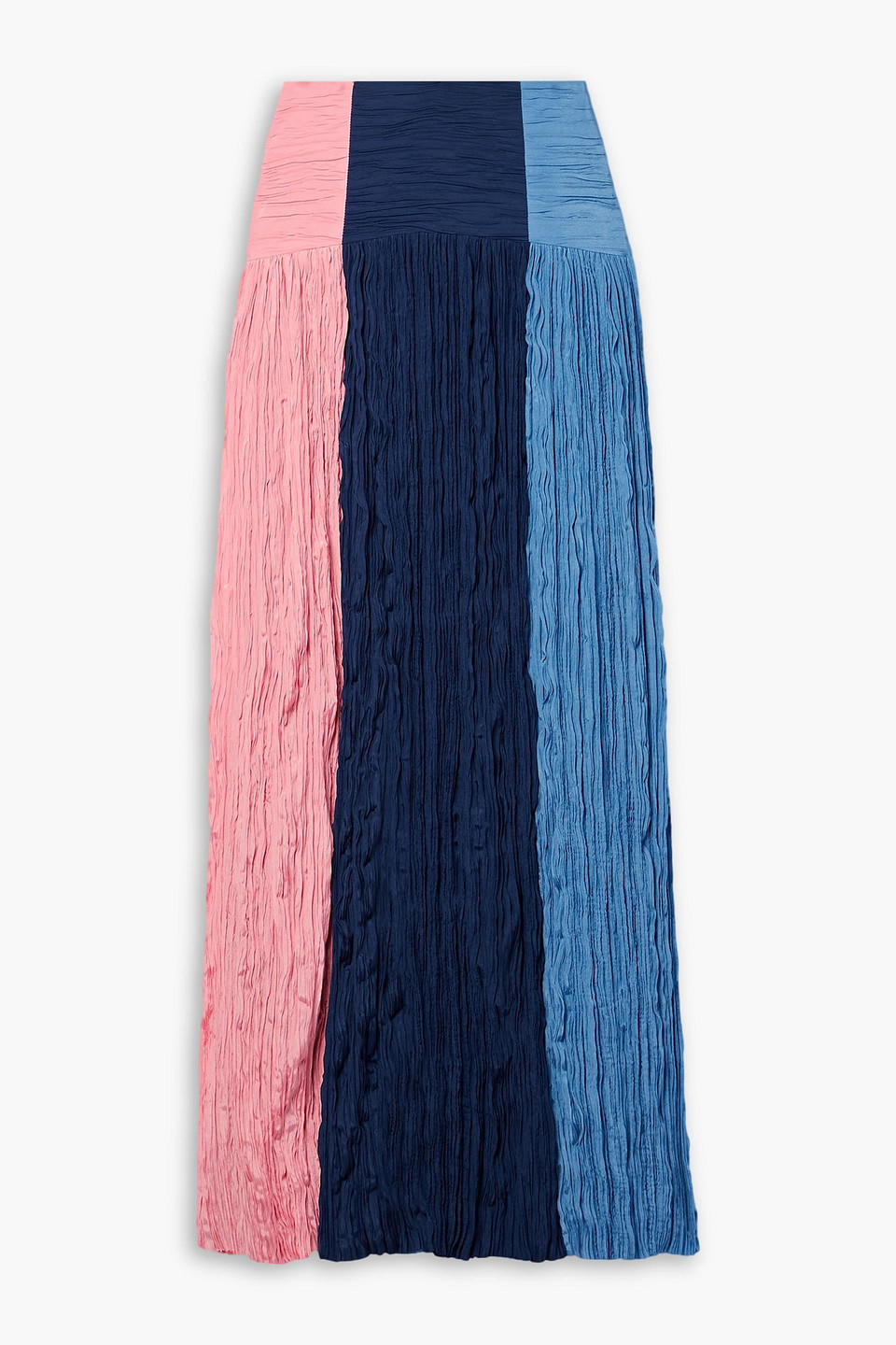 Milo color-block crepon maxi skirt