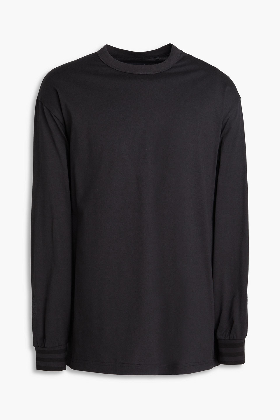 Y-3 Printed Cotton-jersey T-shirt In Black