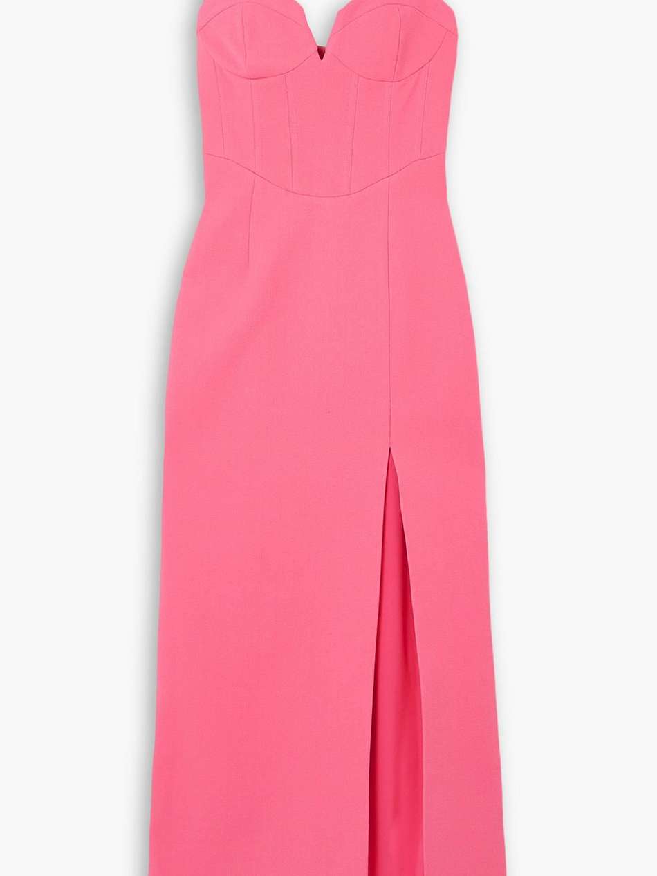 crepe maxi dress