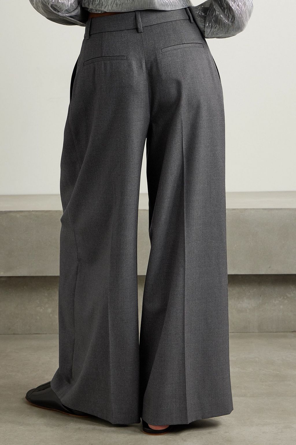 PARTOW Rhett pleated wool-twill wide-leg pants