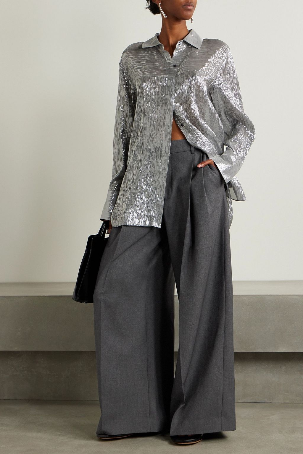 PARTOW Rhett pleated wool-twill wide-leg pants